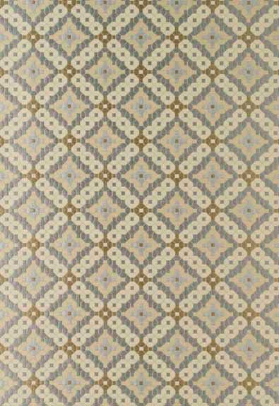 Marrakesh Aqua 63371 by Schumacher Designer Fabric Chroma 100% Silk Wyzenbeek 9,000 Horizontal: 3.5 and Vertical: 3.375 55 - Swanky Fabrics -