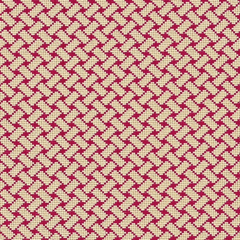 Bristol Weave Carmine 63395 by Schumacher Fabric Essentials-Small-Scale-Upholstery-Fabrics 97% Viscose, 3% Nylon Wyzenbeek 30,000 Horizontal: 7/8- and Vertical: 7/8- 52 - Fabric Carolina -