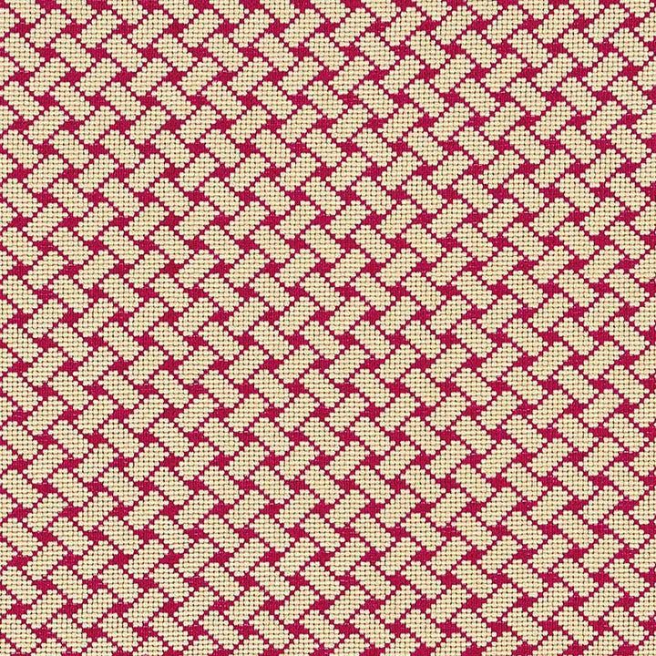 Bristol Weave Carmine 63395 by Schumacher Fabric ESSENTIALS: SMALL-SCALE UPHOLSTERY I VISCOSE 97% NYLON 3% UNITED STATES OF AMERICA WYZENBEEK 30,000 </p><p>Repeat: Horizontal: 7/8" (2CM) and Vertical: 7/8" (2CM) 52 - Fabric Carolina -