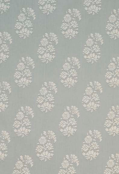 Astara Paisley Aqua 63420 by Schumacher Fabric Chroma 100% Cotton Wyzenbeek 25,000 Horizontal: 7 and Vertical: 7.5 56 - Fabric Carolina -