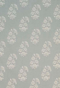 Astara Paisley Aqua 63420 by Schumacher Fabric