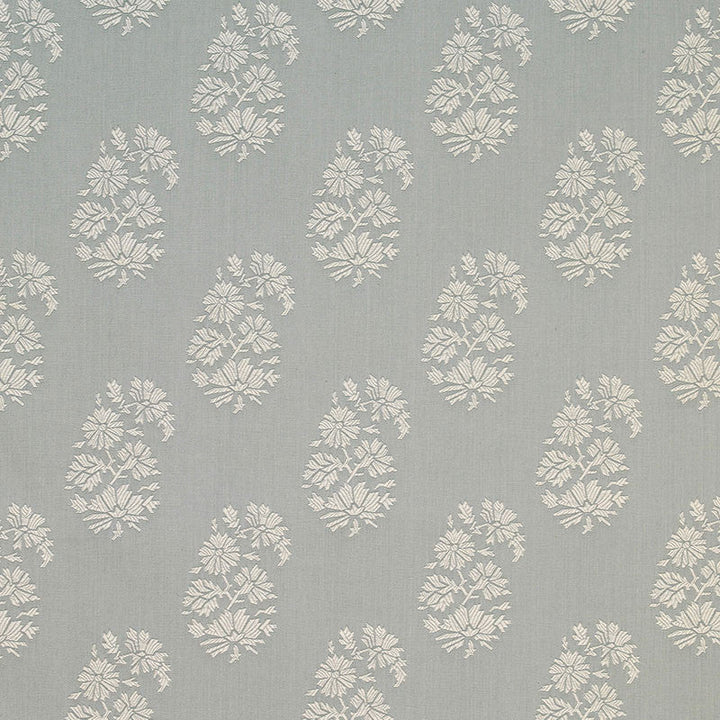 Astara Paisley Aqua 63420 by Schumacher Designer Fabric CHROMA COTTON 100% UNITED STATES OF AMERICA WYZENBEEK 25,000 </p><p>Repeat: Horizontal: 7" (18CM) and Vertical: 7 1/2" (19CM) 56 - Swanky Fabrics -