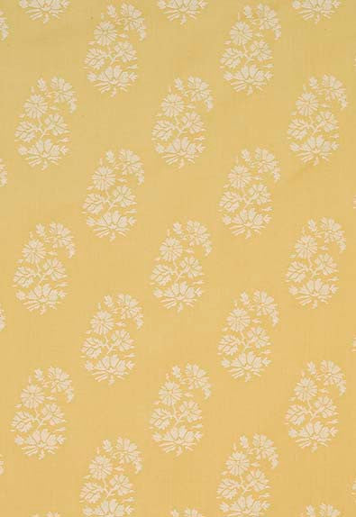 Astara Paisley Maize 63421 by Schumacher Fabric Chroma 100% Cotton Wyzenbeek 25,000 Horizontal: 7 and Vertical: 7.5 56 - Fabric Carolina -