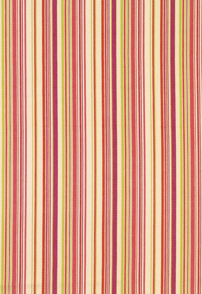 Malibu Stripe Cerise 63450 by Schumacher Fabric Chroma 100% Cotton Wyzenbeek 6,000 Horizontal: 4 and Vertical: - 54.5 - Fabric Carolina -