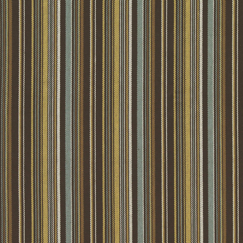 Malibu Stripe Chocolate 63454 by Schumacher Designer Fabric CHROMA COTTON 100% INDIA WYZENBEEK 6,000 </p><p>Repeat: Horizontal: 4" (10CM) and Vertical: 54.5 - Swanky Fabrics -