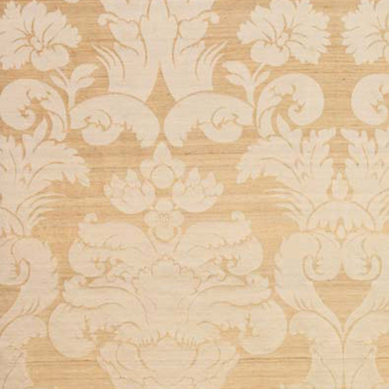Mansfield Damask Oyster 63551 by Schumacher Fabric PEMBERLEY SILKS See Sample ITALY MEDIUM DUTY </p><p>Repeat: Horizontal: 28 1/2" (72CM) and Vertical: 53 1/4" (135 CM) 57" WIDE (145CM) - Fabric Carolina -