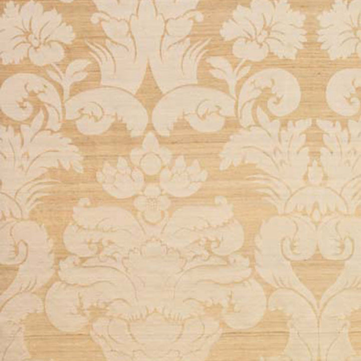 Mansfield Damask Oyster 63551 by Schumacher Fabric PEMBERLEY SILKS See Sample ITALY MEDIUM DUTY </p><p>Repeat: Horizontal: 28 1/2" (72CM) and Vertical: 53 1/4" (135 CM) 57" WIDE (145CM) - Fabric Carolina -