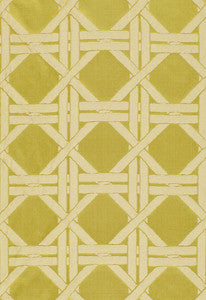 Silk Fret Chartreuse 63563 by Schumacher Fabric