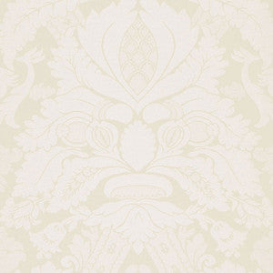 Fitzroy Linen Damask Vellum 63593 by Schumacher Fabric