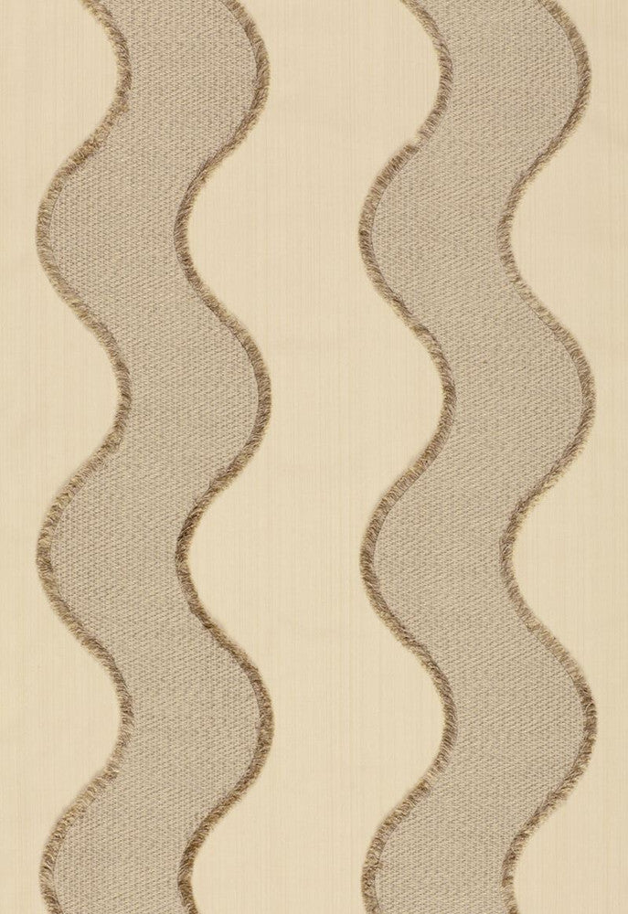Wavelength Sandstone 63700 by Schumacher Fabric Modern-Glamour 64% Viscose, 36% Cotton Martindale 3,000 Horizontal: 9 and Vertical: - 54.5 - Fabric Carolina -