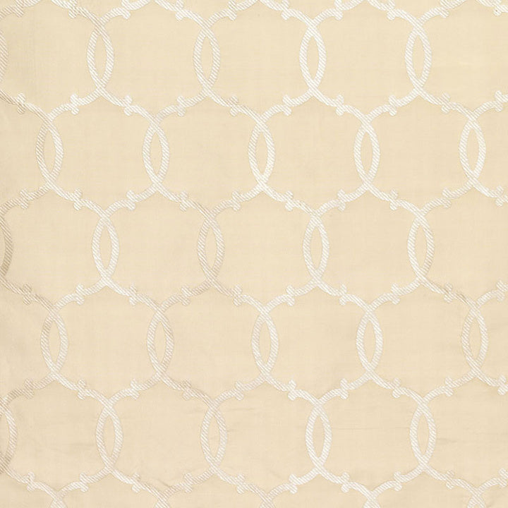 Silk Tracery Alabaster 63712 by Schumacher Fabric MODERN GLAMOUR See Sample INDIA LIGHT DUTY </p><p>Repeat: Horizontal: 4 5/8" (12CM) and Vertical: 8 1/8" (21CM) 54 7/8" WIDE (139CM) - Fabric Carolina -