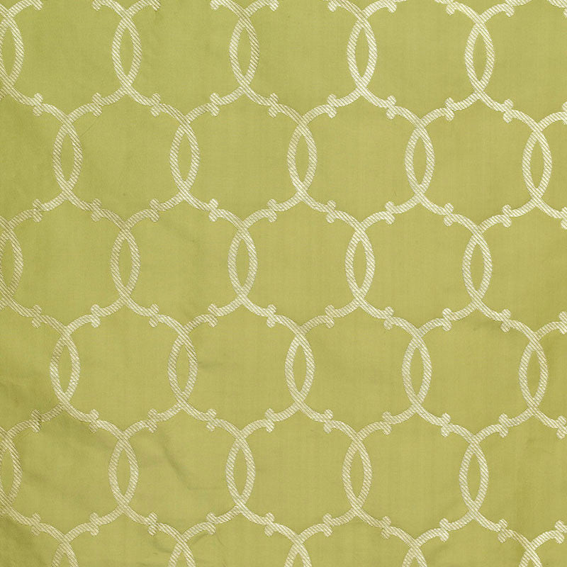 Silk Tracery Vert 63713 by Schumacher Fabric MODERN GLAMOUR See Sample INDIA LIGHT DUTY </p><p>Repeat: Horizontal: 4 5/8" (12CM) and Vertical: 8 1/8" (21CM) 54 7/8" WIDE (139CM) - Fabric Carolina -
