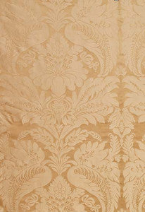 Bennet Silk Damask Travertine 63733 by Schumacher Fabric