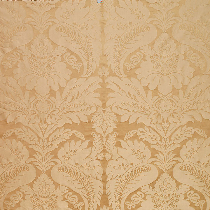 Bennet Silk Damask Travertine 63733 by Schumacher Fabric PEMBERLEY SILKS See Sample INDIA . </p><p>Repeat: Horizontal: 27" (69CM) and Vertical: 31 1/4" (79CM) 54" WIDE (137CM) - Fabric Carolina -
