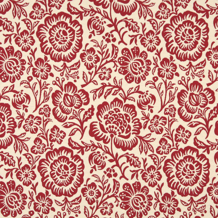 6408 Garnet Floral by Charlotte Fabric Garden Collection 37% Cotton, 36% Rayon, 27% Polyester Asia Exceeds 70,000 Wyzenbeek Rubs (Heavy Duty) </p><p>Repeat: Horizontal: 14" x Vertical: 15" 54 Inches - Fabric Carolina -