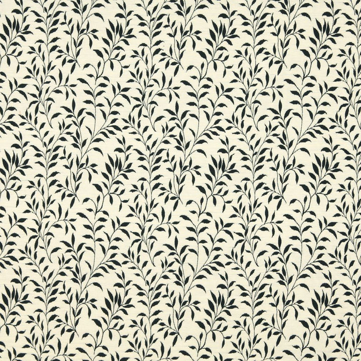6409 Onyx Leaf by Charlotte Fabric Garden Collection 37% Cotton, 36% Rayon, 27% Polyester Asia Exceeds 70,000 Wyzenbeek Rubs (Heavy Duty) Horizontal: 7" x Vertical: 9" 54 Inches - Fabric Carolina -