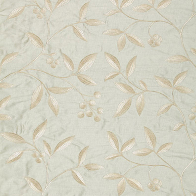 Adelaide Embroidery Ciel 64332 by Schumacher Fabric CHROMA SILK 66% RAYON 34% INDIA </p><p>Repeat: Horizontal: 25 1/2" (65CM) and Vertical: 14 3/4" (37CM) 54 - Fabric Carolina -