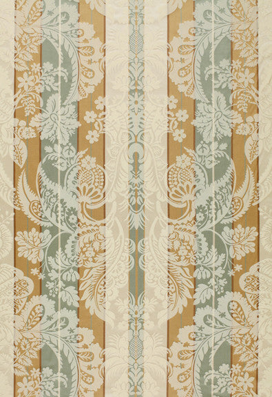 Savannah Imberline Damask Ciel 64391 by Schumacher Fabric COLLECTION-NAME-TBA-64390 100% Silk Martindale 2,000 Horizontal: 27.5 and Vertical: 27.25 55 - Fabric Carolina -