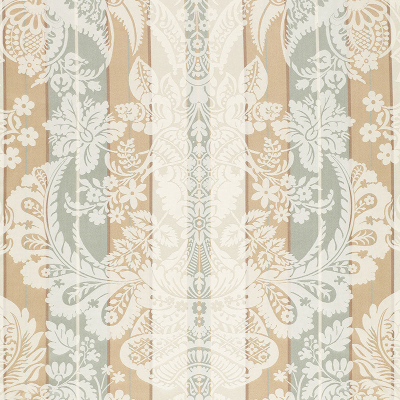 Savannah Imberline Damask Ciel 64391 by Schumacher Fabric Schumacher Fabric Savannah Imberline Damask Ciel 64391Fabric SILK 100% INDIA </p><p>Repeat: H: HORZ. 27 1/2" (70CM) , V: VERT. 27 1/4" (69CM) 55 - Fabric Carolina -