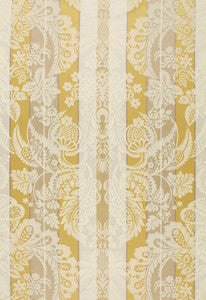 Savannah Imberline Damask Chardonnay 64393 by Schumacher Fabric