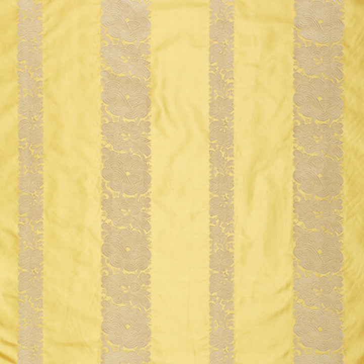 Mandarin Silk Stripe Sunlight 64430 by Schumacher Fabric CLASSIC WOVENS See Sample INDIA LIGHT DUTY </p><p>Repeat: Horizontal: 13 3/8" (34CM) and Vertical: 5 3/8" (14CM) 54" WIDE (137CM) - Fabric Carolina -