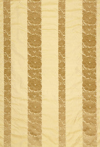 Mandarin Silk Stripe Gold Dust 64434 by Schumacher Fabric