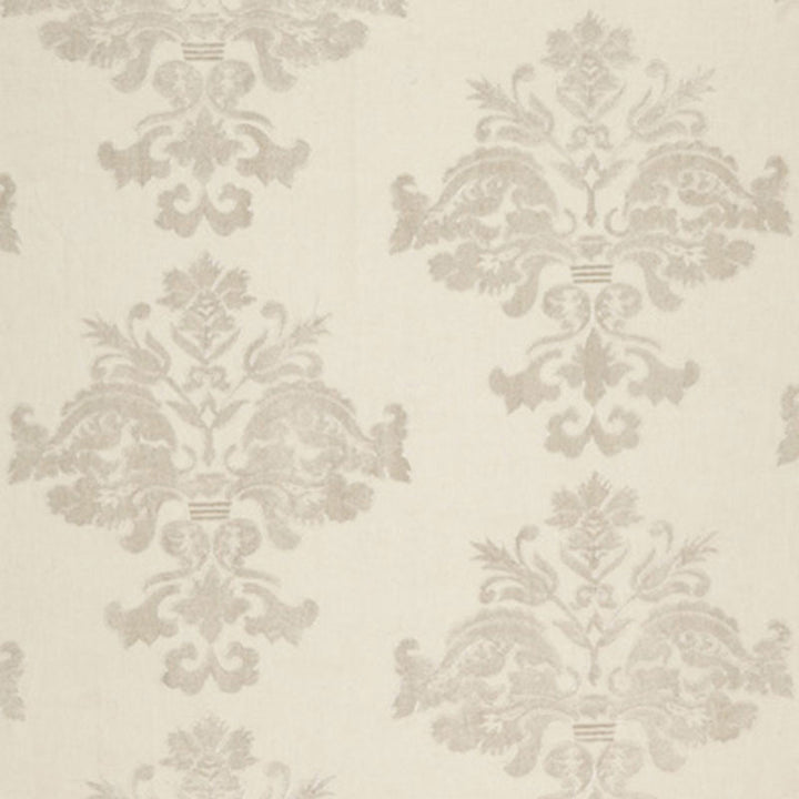 Margaux Linen Embroidery Winter White 64470 by Schumacher Fabric CLASSIC WOVENS See Sample INDIA LIGHT DUTY </p><p>Repeat: Horizontal: 12 1/2" (32CM) and Vertical: 15 1/8" (38CM) 52" WIDE (132CM) - Fabric Carolina -