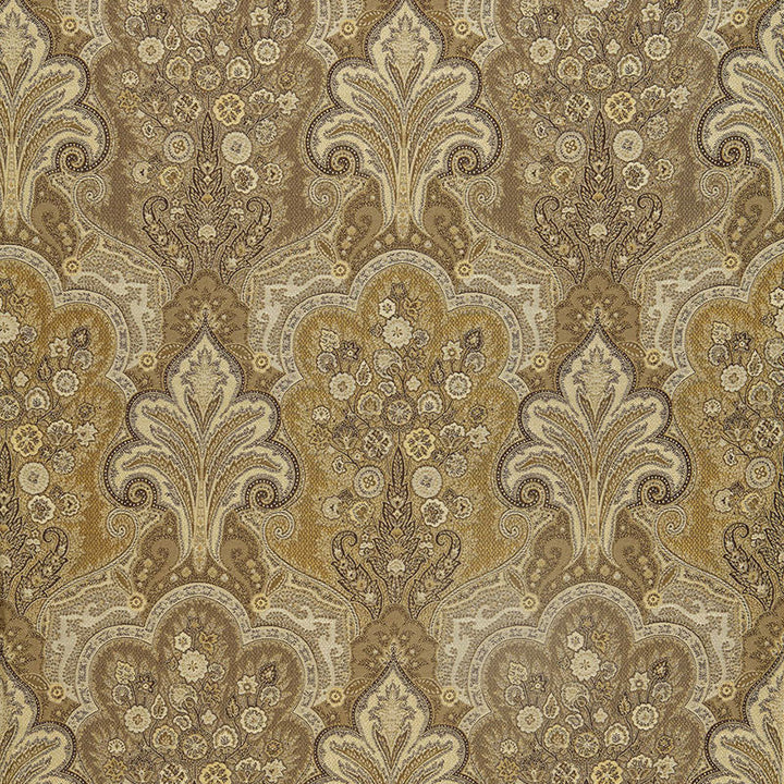 New Castle Paisley Travertine 64590 by Schumacher Designer Fabric CHROMA COTTON 56% VISCOSE 44% ITALY WYZENBEEK 30,000 </p><p>Repeat: Horizontal: 13 1/2" (34CM) and Vertical: 22 1/2" (57CM) 53 - Swanky Fabrics -