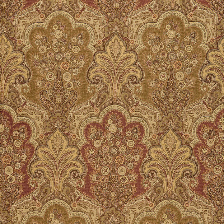 New Castle Paisley Tuscan 64591 by Schumacher Designer Fabric CHROMA SP14 See Sample ITALY HEAVY DUTY </p><p>Repeat: Horizontal: 13 1/2" (34CM) and Vertical: 22 1/2" (57CM) 53" WIDE (135CM) - Swanky Fabrics -