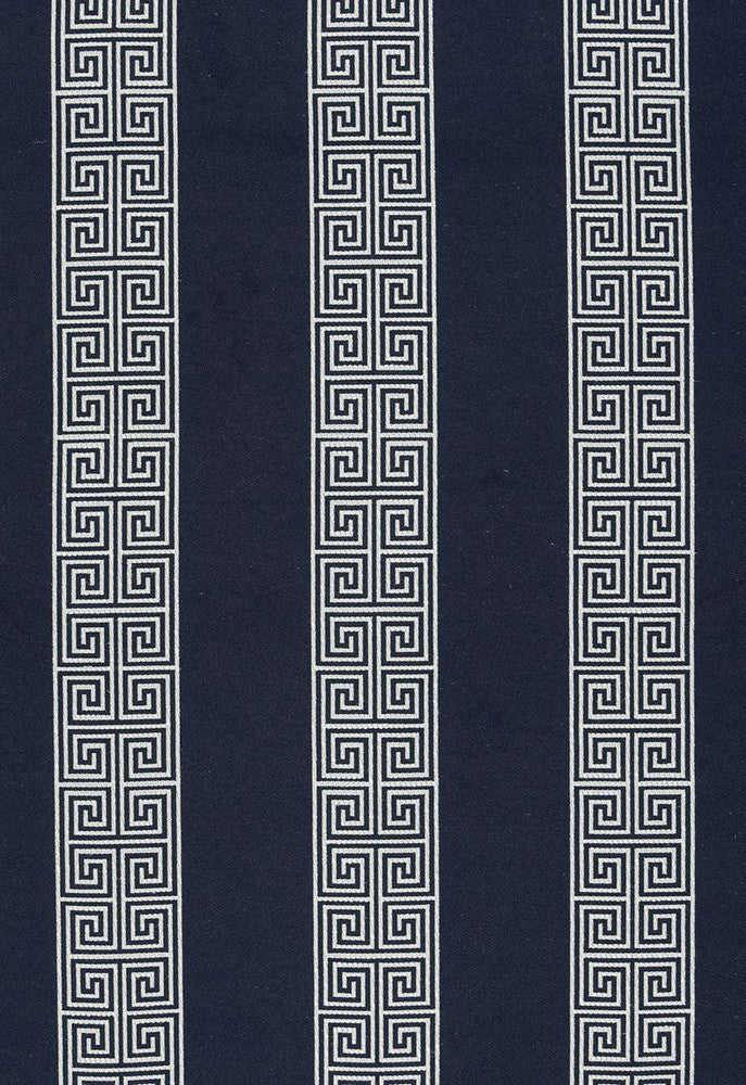 Maiandros Weave Indigo 64603 by Schumacher Fabric Chroma 50% Viscose, 25% Linen, 25% Polyester Martindale 28,000 Horizontal: 6.875 and Vertical: 3.125 55 - Fabric Carolina -