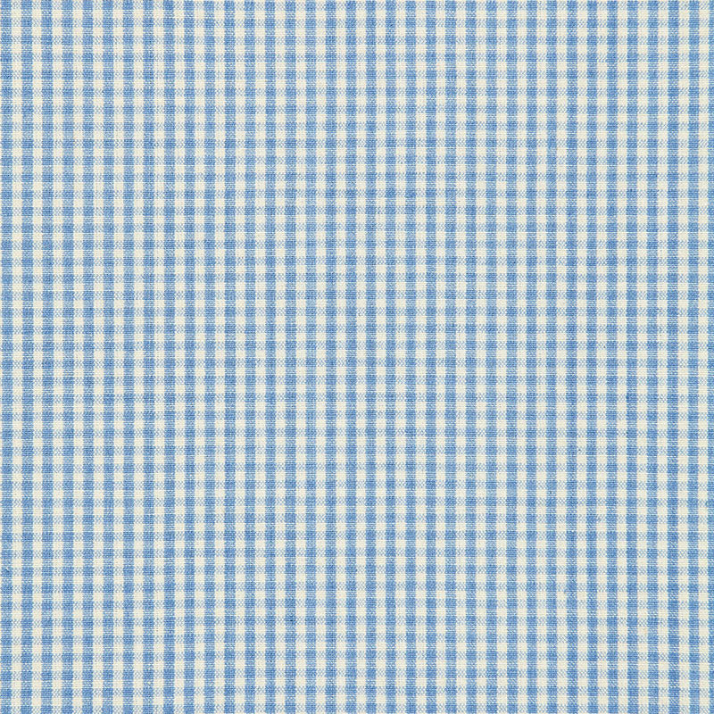 Barnet Cotton Check Chambray 64621 by Schumacher Fabric CHROMA See Sample INDIA LIGHT DUTY </p><p>Repeat: Horizontal: 1/8" (0CM) and Vertical: 1/8" (0CM) 54" WIDE (137CM) - Fabric Carolina -