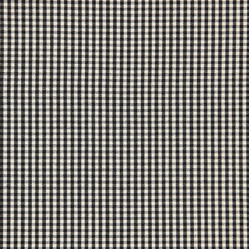 Barnet Cotton Check Ebony 64627 by Schumacher Fabric CHROMA See Sample INDIA LIGHT DUTY </p><p>Repeat: Horizontal: 1/8" (0CM) and Vertical: 1/8" (0CM) 54" WIDE (137CM) - Fabric Carolina -