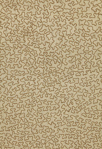 Vermicelli Embroidery Raffia 64670 by Schumacher Fabric