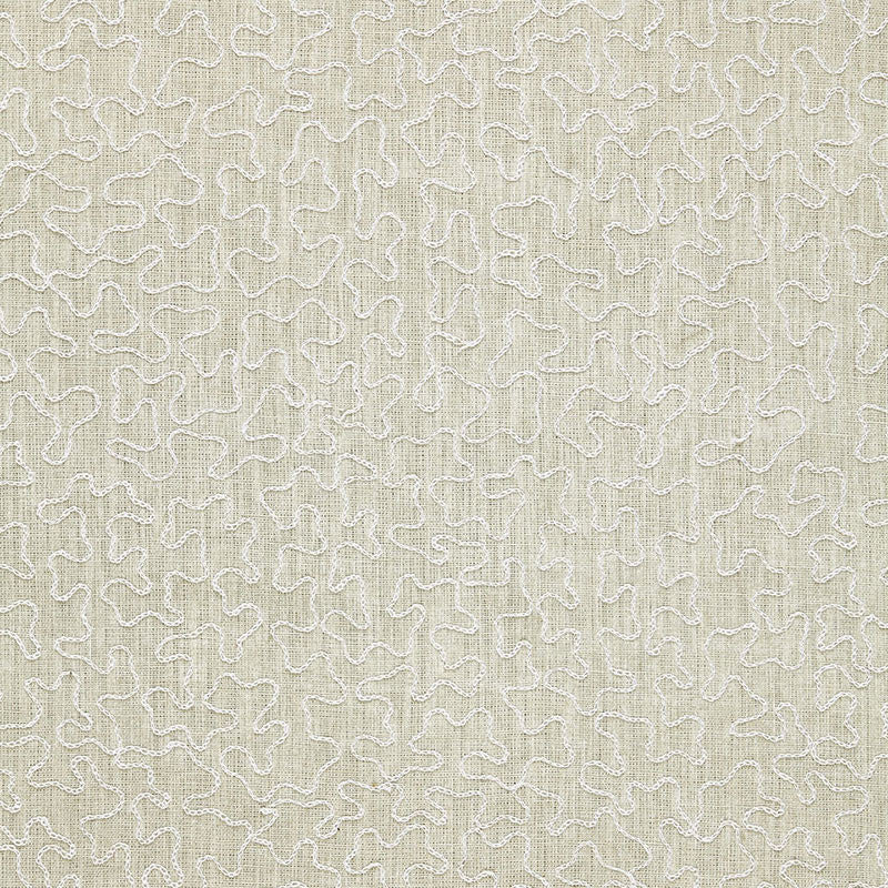 Vermicelli Embroidery Pearl 64673 by Schumacher Designer Fabric CHROMA LINEN 90% COTTON 10% INDIA MARTINDALE 8,000 </p><p>Repeat: Horizontal: and Vertical: 53 - Swanky Fabrics -