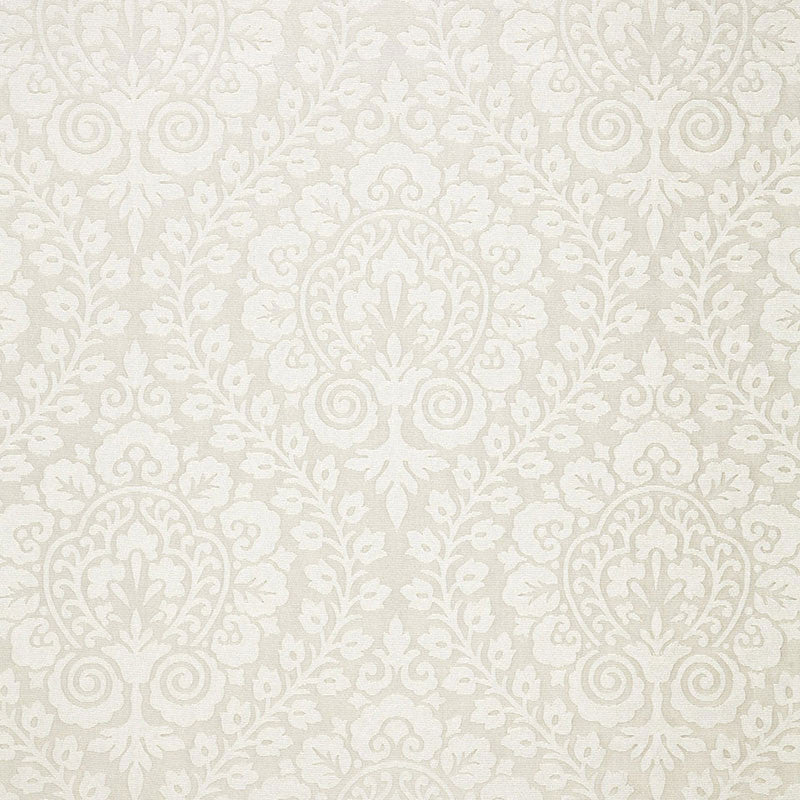 Amalfi Damask Natural 64690 by Schumacher Fabric COTE D'AZUR See Sample ITALY MEDIUM DUTY </p><p>Repeat: Horizontal: 12 1/2" (32CM) and Vertical: 13 3/8" (34CM) 50 2/8" WIDE (128CM) - Fabric Carolina -