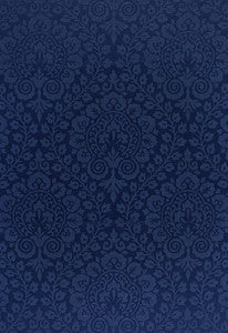 Amalfi Damask Navy 64694 by Schumacher Fabric
