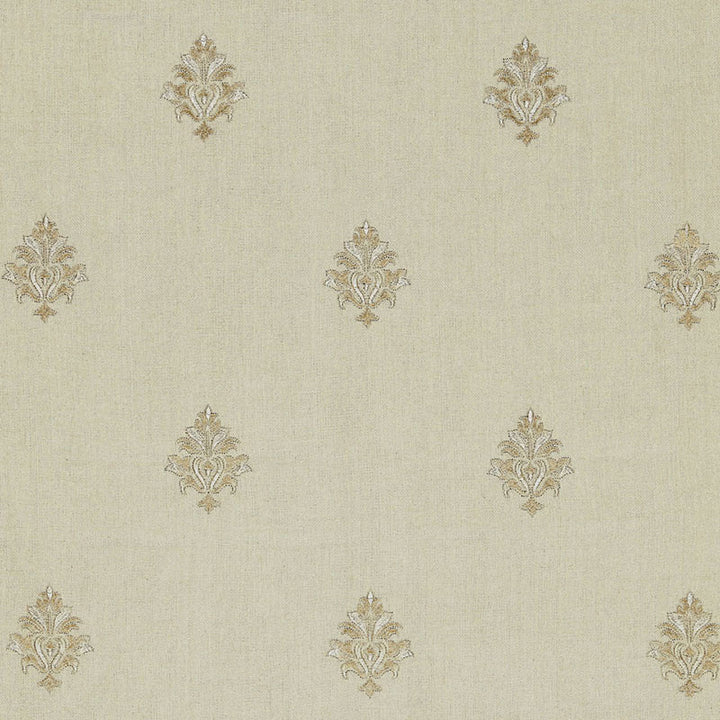 Lorenzo Embroidery Natural 64723 by Schumacher Fabric CHROMA See Sample INDIA LIGHT DUTY </p><p>Repeat: Horizontal: 5 1/8" (13CM) and Vertical: 11 1/2" (29CM) 51 3/8" WIDE (130CM) - Fabric Carolina -
