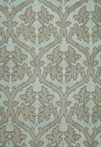Ravenna Embroidery Mineral 64740 by Schumacher Fabric