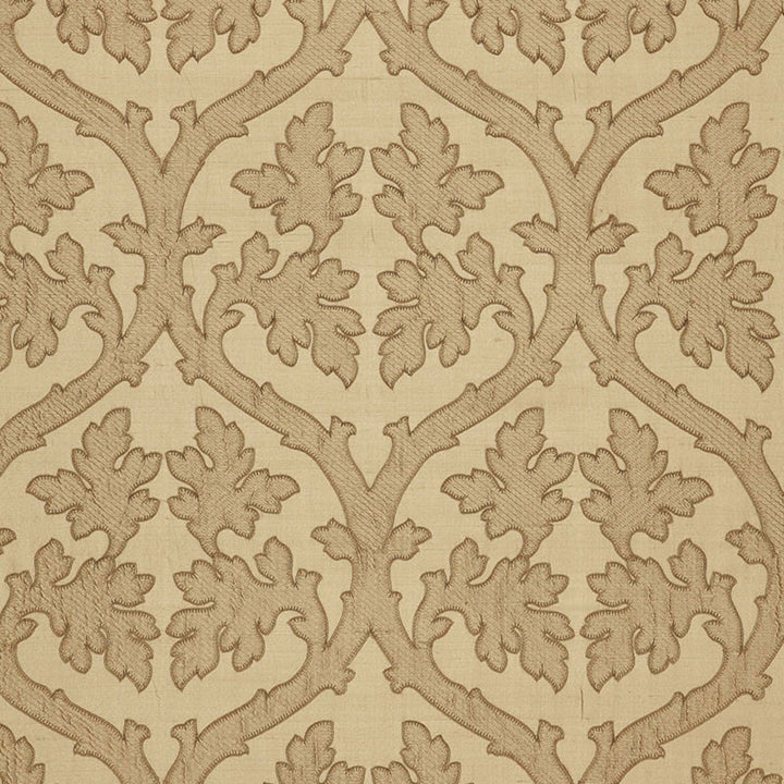 Ravenna Embroidery Camel 64741 by Schumacher Fabric CHROMA SILK 100% INDIA MARTINDALE 4,000 </p><p>Repeat: Horizontal: 10" (25CM) and Vertical: 15" (38CM) 50.375 - Fabric Carolina -