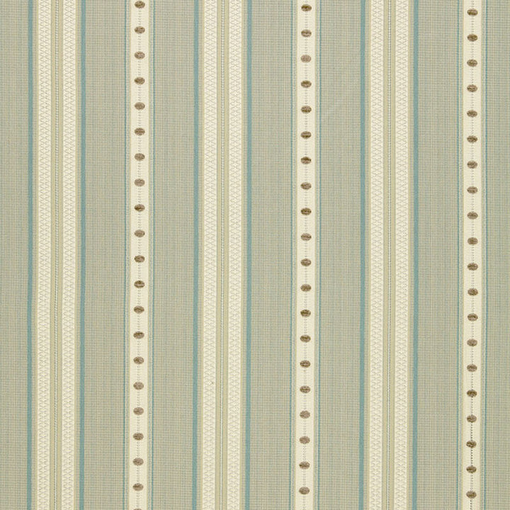 Francesca Stripe Moonstone 64750 by Schumacher Fabric CHROMA SP14 COTTON 76% VISCOSE 21% ITALY MARTINDALE 6,000 </p><p>Repeat: Horizontal: 6 3/4" (17CM) and Vertical: 1" (3CM) 54 - Fabric Carolina -