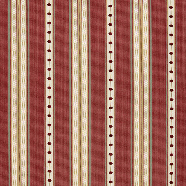 Francesca Stripe Rouge 64752 by Schumacher Fabric CHROMA SP14 See Sample ITALY MEDIUM DUTY </p><p>Repeat: Horizontal: 6 3/4" (17CM) and Vertical: 1" (3CM) 54" WIDE (137CM) - Fabric Carolina -
