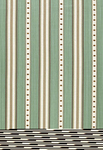 Francesca Stripe Aqua 64753 by Schumacher Fabric