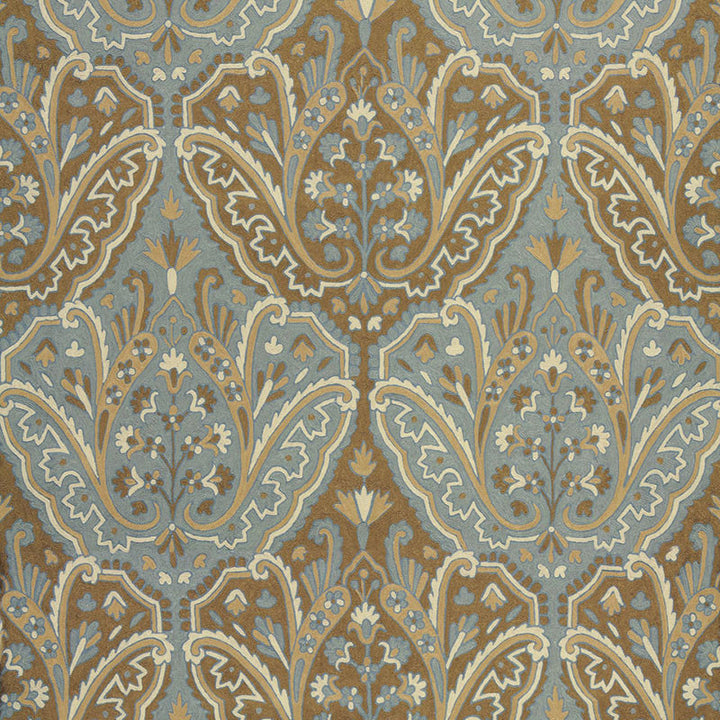 Maharajah Crewel Embroidery Verdigris 64810 by Schumacher Fabric CLASSIC WOVENS See Sample INDIA MEDIUM DUTY </p><p>Repeat: Horizontal: 24 1/2" (62CM) and Vertical: 32 1/4" (82CM) 50" WIDE (127CM) - Fabric Carolina -