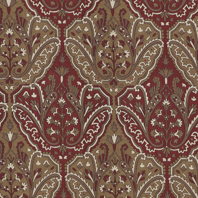 Maharajah Crewel Embroidery Pompeii 64811 by Schumacher Fabric CREWEL COLLECTION WOOL 70% COTTON 30% INDIA MARTINDALE 10,000 </p><p>Repeat: Horizontal: 24 1/2" (62CM) and Vertical: 32 1/4" (82CM) 50 - Fabric Carolina -