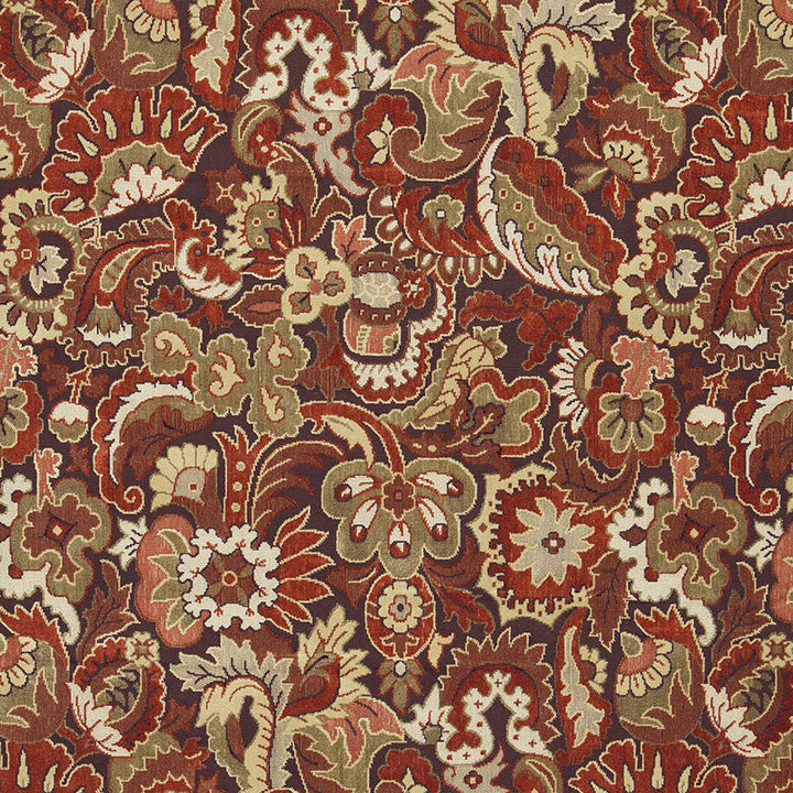 Velours Oriental Tuscan 64831 by Schumacher Fabric Schumacher Fabric Velours Oriental Tuscan 64831Fabric COTTON 57% UNITED STATES OF AMERICA </p><p>Repeat: H: HORZ. 25 7/8" (66CM) , V: VERT. 53 3/4" (137CM) 51.875 - Fabric Carolina -