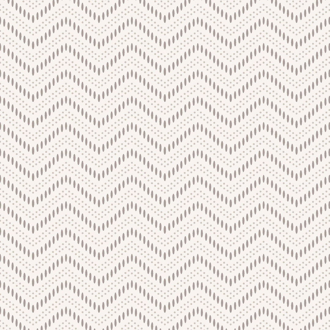 Chevron Dots - Pearl by Schumacher Wallcovering