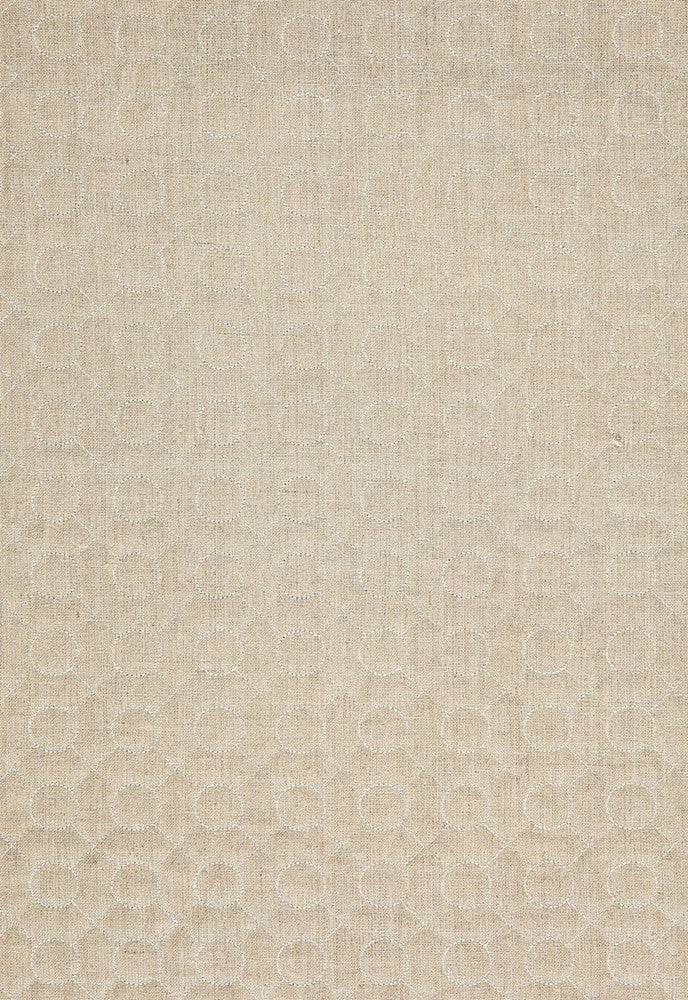 Arles Embroidery Greige 65000 by Schumacher Fabric Au-Naturel 54% Linen, 24% Polyester, 16% Cotton, 6% Viscose Martindale 5,000 Horizontal: 1.375 and Vertical: 1.375 50.5 - Fabric Carolina -