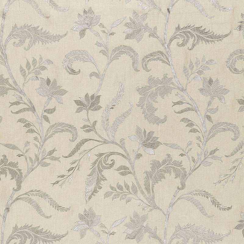 Monceau Linen Embroidery Zinc 65130 by Schumacher Fabric Schumacher Fabric Monceau Linen Embroidery Zinc 65130Fabric LINEN 90% INDIA </p><p>Repeat: H: HORZ. 25" (64CM) , V: VERT. 30" (76CM) 50 - Fabric Carolina -