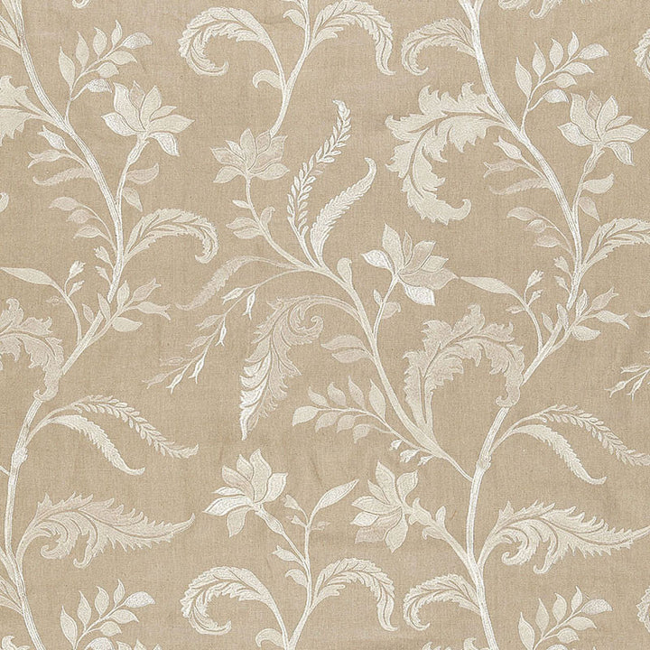 Monceau Linen Embroidery Greige 65131 by Schumacher Fabric AU NATUREL LINEN 90% VISCOSE 10% INDIA WYZENBEEK 3,000 </p><p>Repeat: Horizontal: 25" (64CM) and Vertical: 30" (76CM) 50 - Fabric Carolina -
