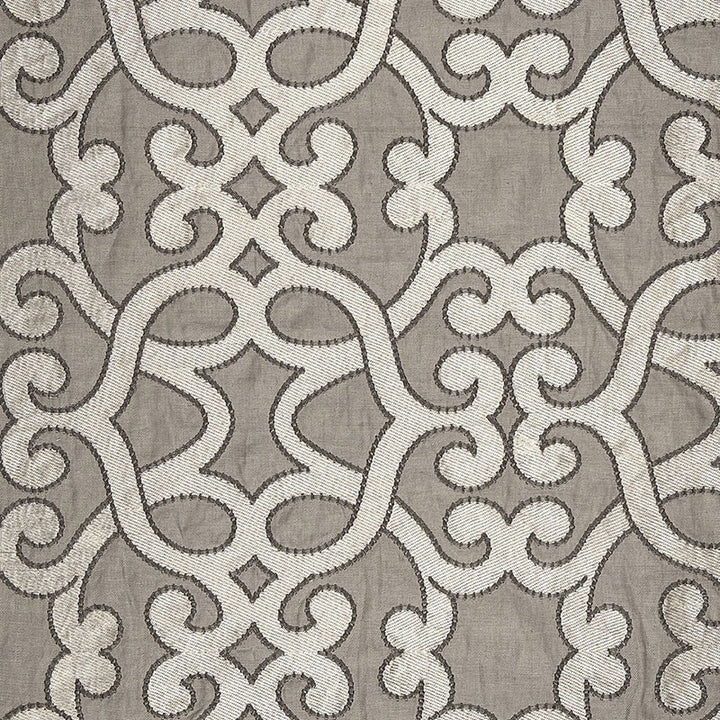 Amboise Linen Embroidery Zinc 65180 by Schumacher Fabric AU NATUREL See Sample INDIA . </p><p>Repeat: Horizontal: 16 3/4" (43CM) and Vertical: 15" (38CM) 50" WIDE (127CM) - Fabric Carolina -
